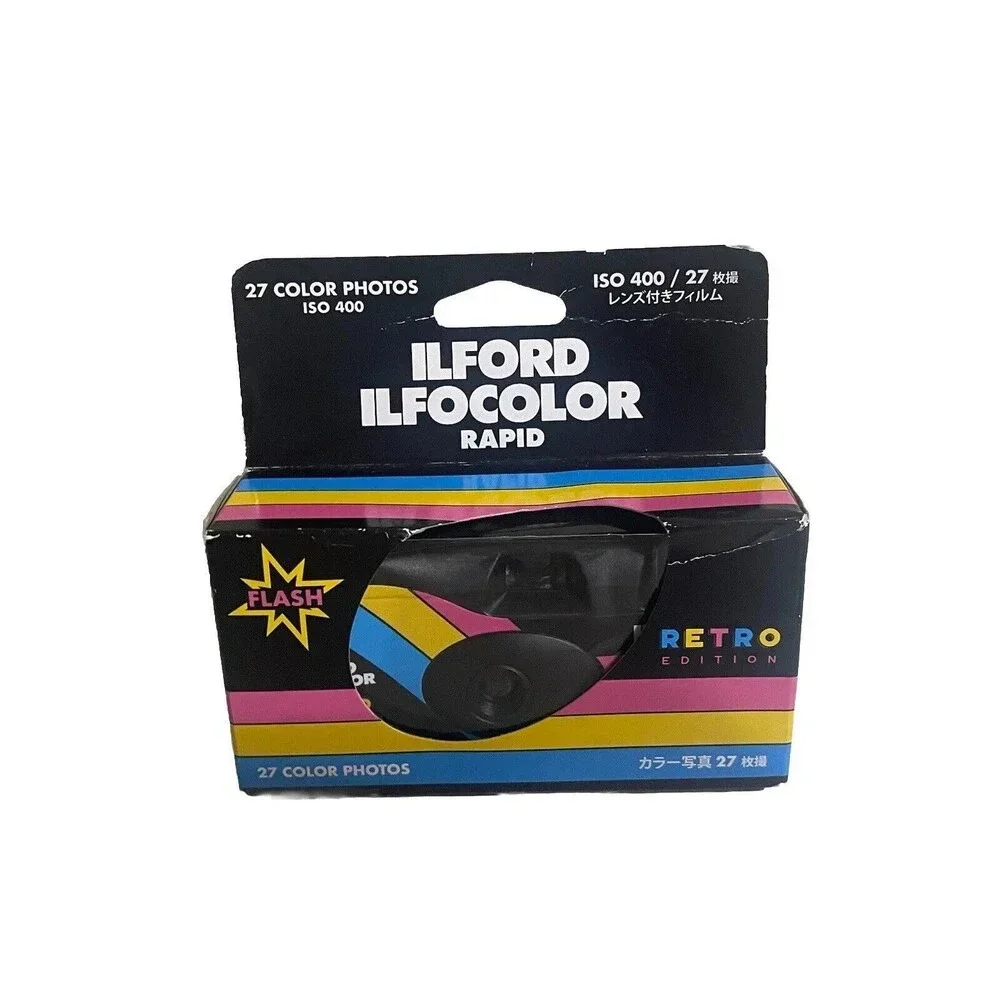 Ilford Ilfocolor Rapid Retro Single Use Camera New